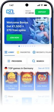 Ice Casino mobilalkalmazás